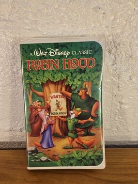 Disney Robin Hood VHS Tape 1991 Walt Disney Classics Black Diamond Tested Works